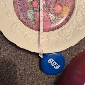 Decorative Cream Plate with Fruit Design